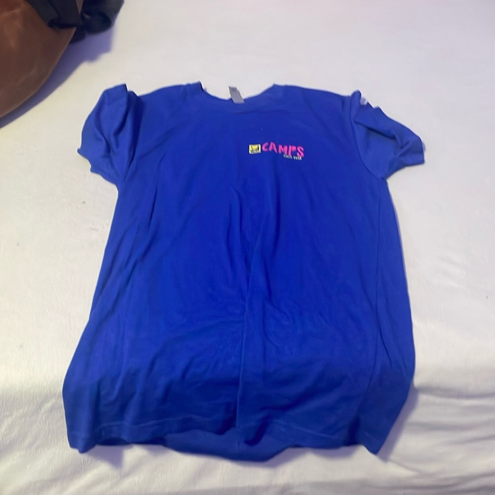 It’s blue and a cute t shirt